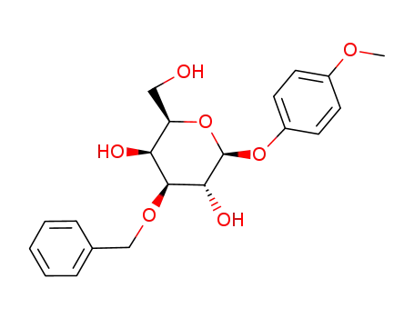 Molecular Structure of 383905-60-0 (4-Methoxyphenyl 3-O-Benzyl-beta-D-galactopyranoside)