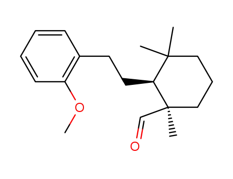 Molecular Structure of 90122-61-5 (Cyclohexanecarboxaldehyde,
2-[2-(2-methoxyphenyl)ethyl]-1,3,3-trimethyl-, trans-)