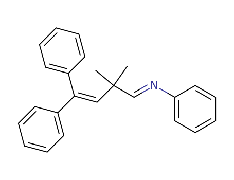Molecular Structure of 104084-88-0 (Benzenamine, N-(2,2-dimethyl-4,4-diphenyl-3-butenylidene)-)