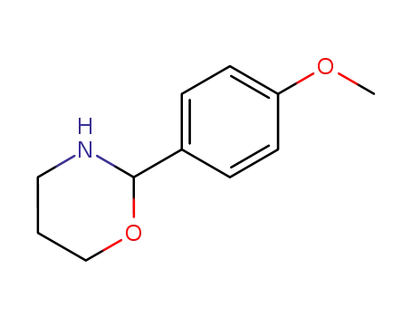 Molecular Structure of 109086-77-3 (2H-1,3-Oxazine, tetrahydro-2-(4-methoxyphenyl)-)