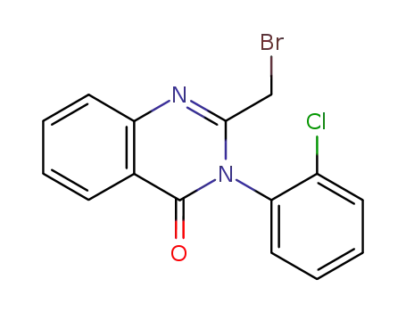 Molecular Structure of 61554-50-5 (2-(bromomethyl)-3-(2-chlorophenyl)-4(3H)-quinazolinone)