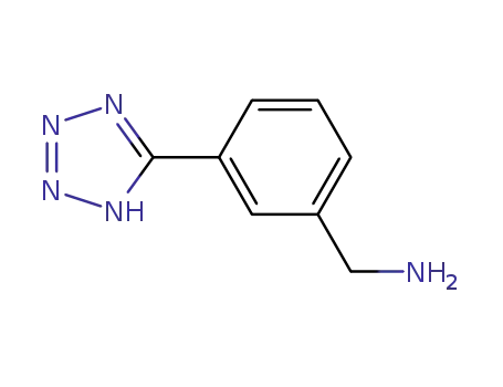 Molecular Structure of 765877-97-2 (1-[3-(1H-TETRAZOL-5-YL)PHENYL]METHANAMINE)