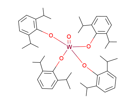 Molecular Structure of 143384-59-2 (Tungsten, tetrakis[2,6-bis(1-methylethyl)phenolato]oxo-)