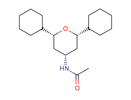Molecular Structure of 1007233-16-0 (4-ACETYLAMINO-2,6-DICYCLOHEXYL-TETRAHYDROPYRANE)