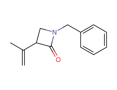 Molecular Structure of 80756-84-9 (2-Azetidinone, 3-(1-methylethenyl)-1-(phenylmethyl)-)