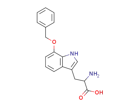 Molecular Structure of 66866-40-8 (7-BENZYLOXY-D,L-TRYPTOPHAN)