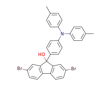 2,7-dibromo-9-[4-(4,4'-dimethyldiphenylamino)phenyl]fluoren-9-ol
