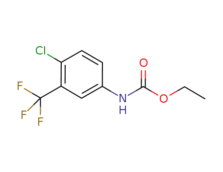 Molecular Structure of 18585-06-3 (ETHYL 4-CHLORO-3-TRIFLUOROMETHYLCARBANILATE)