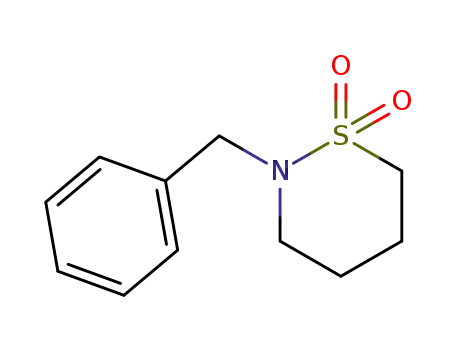 Molecular Structure of 37441-51-3 (2H-1,2-Thiazine, tetrahydro-2-(phenylmethyl)-, 1,1-dioxide)