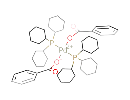Molecular Structure of 164019-42-5 (trans-bis(benzoato)bis(tricyclohexylphosphine)palladium(II))