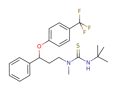 3-tert-butyl-1-methyl-1-[3-phenyl-3-(4-trifluoromethylphenoxy)propyl]thiourea