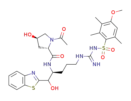 Molecular Structure of 287183-01-1 (C<sub>30</sub>H<sub>40</sub>N<sub>6</sub>O<sub>7</sub>S<sub>2</sub>)