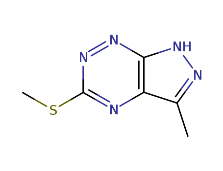 1H-Pyrazolo[4,3-e][1,2,4]triazine, 3-methyl-5-(methylthio)-