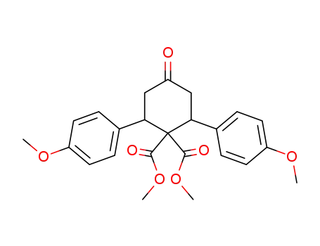 2,6-bis-(4-methoxy-phenyl)-4-oxo-cyclohexane-1,1-dicarboxylic acid dimethyl ester