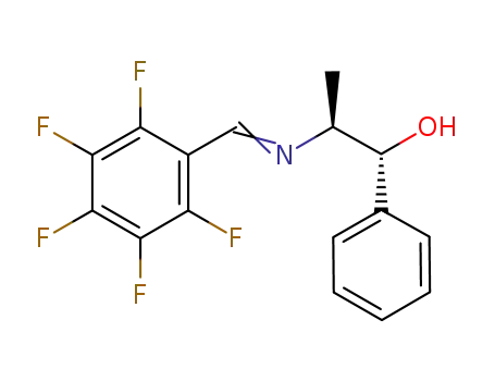 Molecular Structure of 1242079-32-8 ((1R, 2S)-2-perfluorophenylmethylideneamino-1-phenylpropanol)