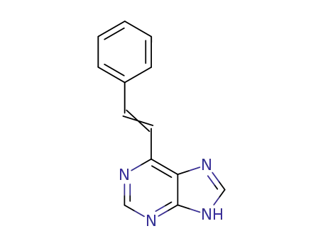 Molecular Structure of 52605-93-3 (6-[(E)-2-phenylethenyl]-5H-purine)