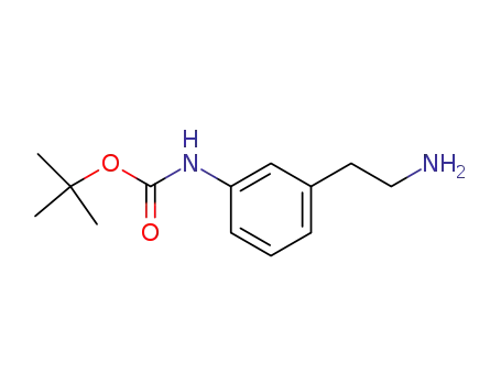 Molecular Structure of 522602-16-0 ([3-(2-AMINO-ETHYL)-PHENYL]-CARBAMIC ACID TERT-BUTYL ESTER)