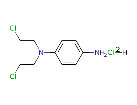 N,N-bis(2-chloroethyl)benzene-1,4-diamine hydrochloride (1:1)