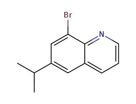 Molecular Structure of 159925-41-4 (Quinoline, 8-bromo-6-(1-methylethyl)-)