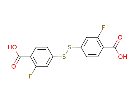 Molecular Structure of 210416-38-9 (Benzoic acid, 4,4'-dithiobis[2-fluoro-)