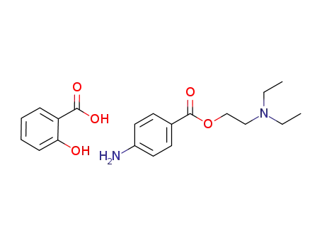 Molecular Structure of 4344-99-4 (procainium salicylate)