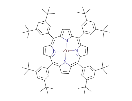 Molecular Structure of 116123-17-2 (zinc(II) tetra(3,5-di-tert-butyl)phenylporphyrin)