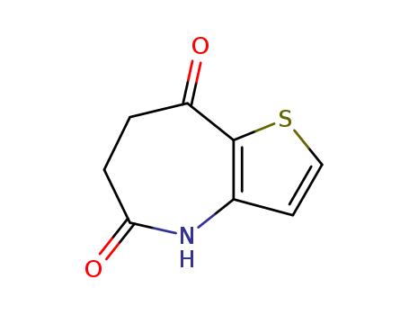 Molecular Structure of 137046-61-8 (4H-Thieno[3,2-b]azepine-5,8-dione, 6,7-dihydro-)