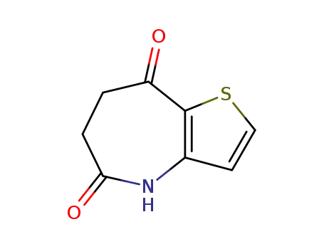 Molecular Structure of 137046-61-8 (4H-Thieno[3,2-b]azepine-5,8-dione, 6,7-dihydro-)