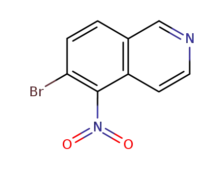 Molecular Structure of 850197-72-7 (6-BROMO-5-NITRO-ISOQUINOLINE)
