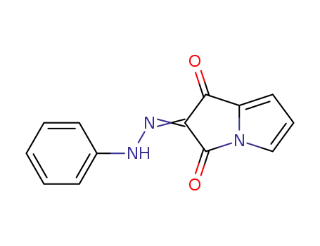 Molecular Structure of 1253793-04-2 (2-(phenylhydrazono)-pyrrolizine-1,3-dione)