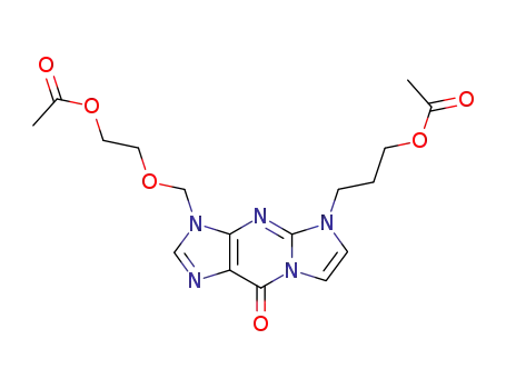 Molecular Structure of 828936-32-9 (9H-Imidazo[1,2-a]purin-9-one,
3-[[2-(acetyloxy)ethoxy]methyl]-5-[3-(acetyloxy)propyl]-3,5-dihydro-)