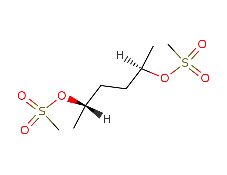 Molecular Structure of 33447-90-4 (hexane-2,5-diyl dimethanesulfonate)