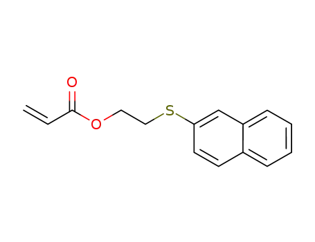 Molecular Structure of 897049-32-0 (2-Propenoic acid 2-(2-naphthalenylthio)ethyl ester)