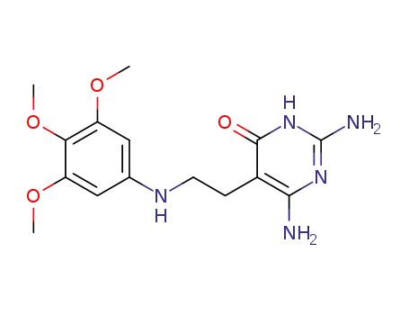 4(3H)-Pyrimidinone,
2,6-diamino-5-[2-[(3,4,5-trimethoxyphenyl)amino]ethyl]-