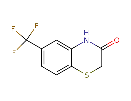 Molecular Structure of 716-82-5 (2,3-DIHYDRO-6-(TRIFLUOROMETHYL)BENZO[1,4]-THIAZIN-3-ONE)