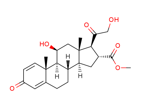Pregna-1,4-diene-16-carboxylicacid, 11,21-dihydroxy-3,20-dioxo-, methyl ester, (11b,16a)- (9CI)