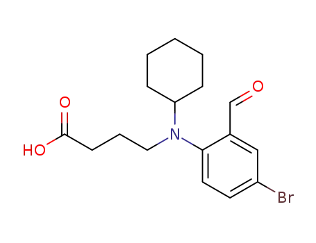 4-(4-bromo-2-formyl-N-cyclohexylanilino)butyric acid