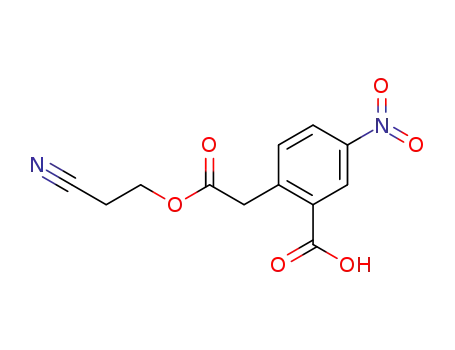 Molecular Structure of 623172-50-9 (2-(2-cyano-ethoxycarbonylmethyl)-5-nitro-benzoic acid)