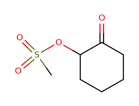 Molecular Structure of 20187-64-8 (Cyclohexanone, 2-[(methylsulfonyl)oxy]-)