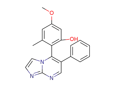 Molecular Structure of 1357294-47-3 (5-(2-hydroxy-4-methoxy-6-methylphenyl)-6-phenylimidazo[1,2-a]pyrimidine)