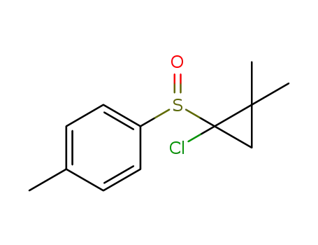 Molecular Structure of 1060767-14-7 (1-chloro-2,2-dimethylcyclopropyl p-tolyl sulfoxide)