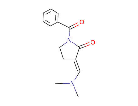 Molecular Structure of 958462-15-2 ((3E)-1-benzoyl-3-(dimethylamino)methylidenepyrrolidin-2-one)