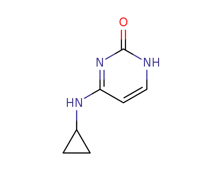 Molecular Structure of 883867-82-1 (2(1H)-Pyrimidinone, 4-(cyclopropylamino)-)