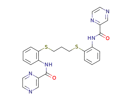 1,5-bis[o-(pyrazine-2-carboxamido)phenyl]-1,5-dithiapentane
