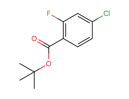 Molecular Structure of 941294-14-0 (t-Butyl 4-chloro-2-fluorobenzoate)