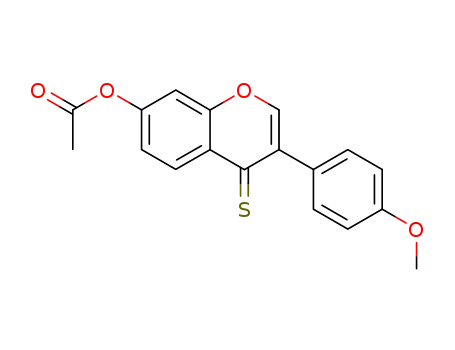 Molecular Structure of 16851-08-4 (3-(4-methoxyphenyl)-4-thioxo-4H-chromen-7-yl acetate)