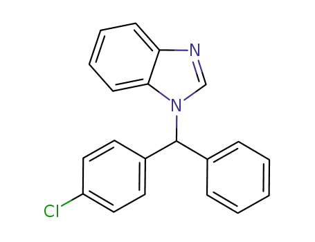 Molecular Structure of 1326231-74-6 (1-((4-chlorophenyl)(phenyl)methyl)-1H-benzo[d]imidazole)