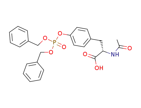 Molecular Structure of 151608-48-9 (N-acetyl-O-[bis(benzyloxy)phosphoryl]-L-tyrosine)