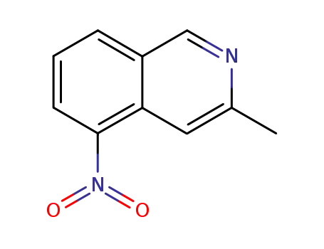 Molecular Structure of 18222-17-8 (3-METHYL-5-NITROISOQUINOLINE)