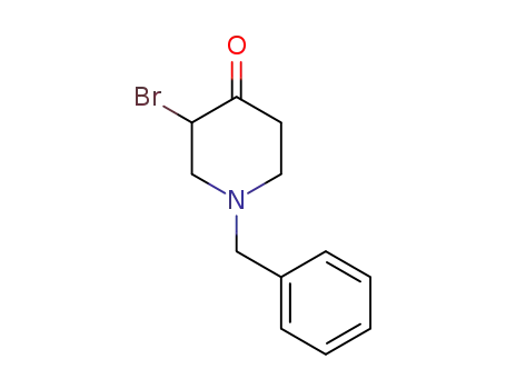 Molecular Structure of 104860-16-4 (4-Piperidinone, 3-broMo-1-(phenylMethyl)-)